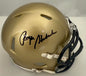 Roger Staubach Autographed Hand Signed Navy Mini Helmet - Beckett COA