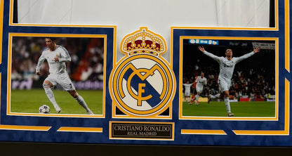 Cristiano Ronaldo Autographed Hand Signed Custom Framed Madrid Jersey - Beckett COA