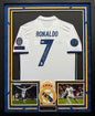 Cristiano Ronaldo Autographed Hand Signed Custom Framed Real Madrid Jersey - Beckett COA