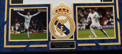 Cristiano Ronaldo Autographed Hand Signed Custom Framed Real Madrid Jersey - Beckett COA