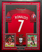 Cristiano Ronaldo Autographed Hand Signed Custom Framed Portugal Jersey - Beckett COA