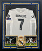 Cristiano Ronaldo Autographed Hand Signed Custom Framed Real Madrid Jersey - Beckett COA