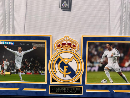 Cristiano Ronaldo Autographed Hand Signed Custom Framed Real Madrid Jersey - Beckett COA