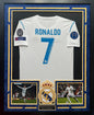 Cristiano Ronaldo Autographed Hand Signed Custom Framed Real Madrid Jersey - Beckett COA