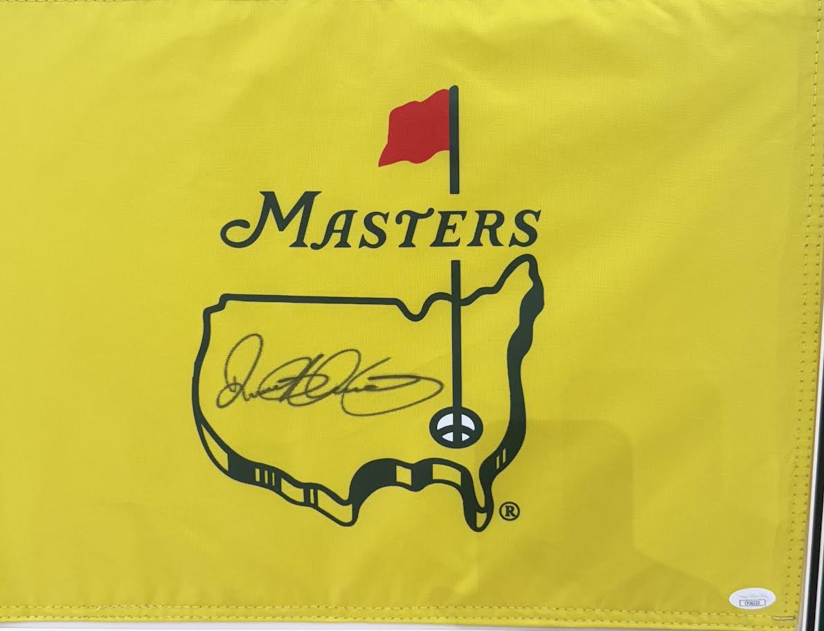 Rory Mcilroy Autographed Hand Signed Custom Framed Masters Flag - JSA COA