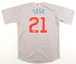 Sammy Sosa Autographed Hand Signed Chicago Cubs Nike Authentic Jersey - JSA COA