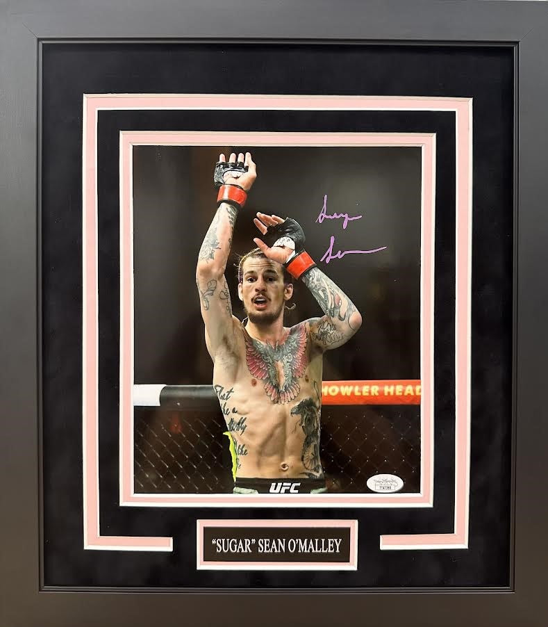 Sean O'Malley Autographed Hand Signed Custom Framed 8x10 Photo - JSA COA