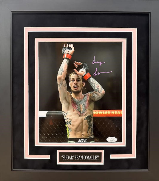 Sean O'Malley Autographed Hand Signed Custom Framed 8x10 Photo - JSA COA