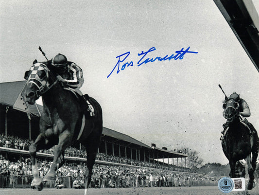 Ron Turcotte "Secretariat" Autographed Hand Signed 8x10 Photo - Beckett COA