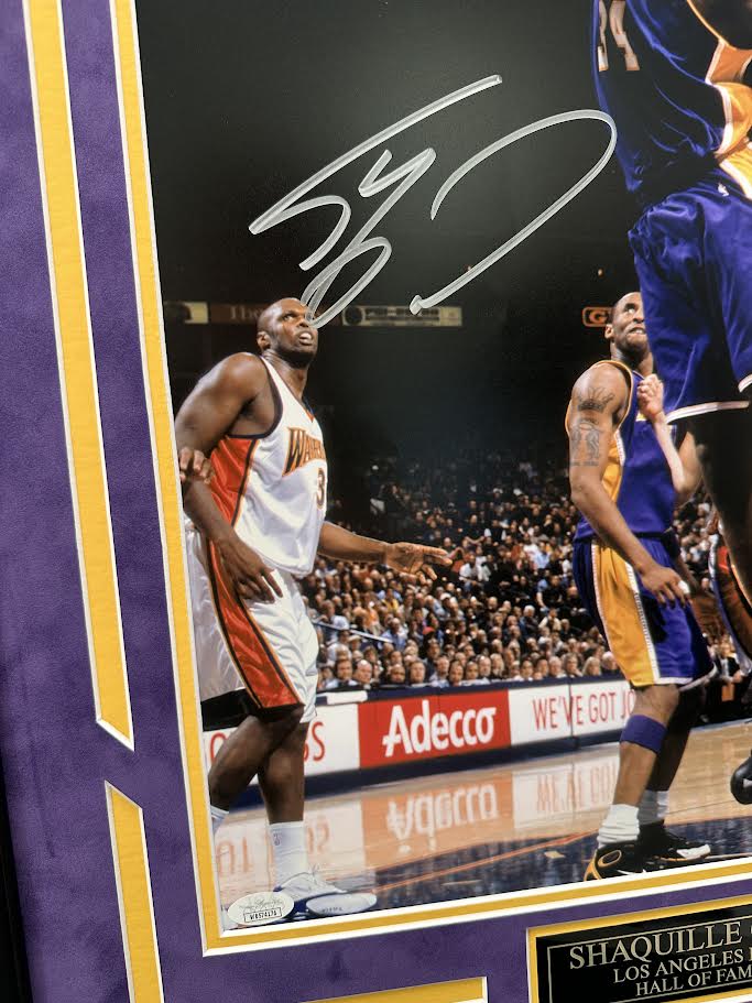 Shaquille O'Neal Autographed Hand Signed Custom Framed 16x20 Los Angeles Lakers Photo - JSA COA