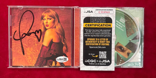 Taylor Swift Autographed Hand Signed The Life of a Showgirl CD Insert - JSA COA
