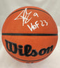 Tony Parker Autographed Hand Signed Basketball W/ Insc. - Beckett COA