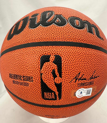 Tony Parker Autographed Hand Signed Basketball W/ Insc. - Beckett COA