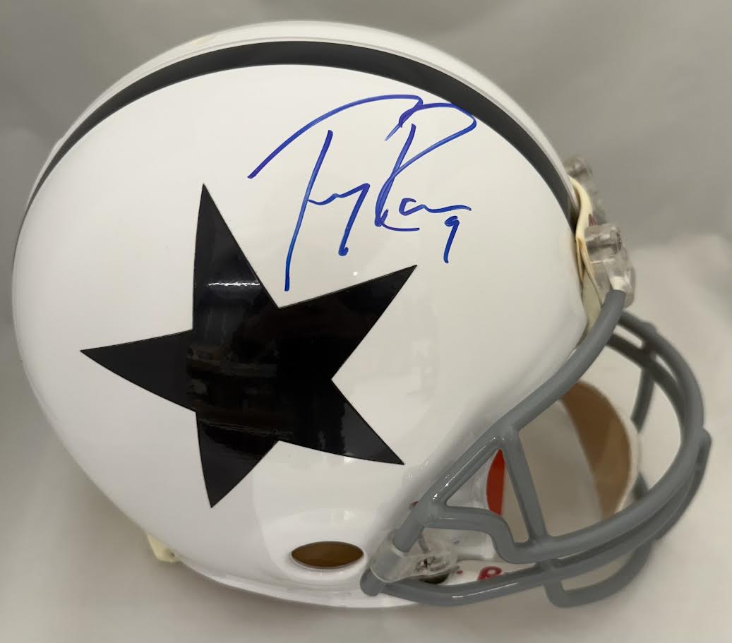 Tony Romo Autographed Hand Signed Full Size Authentic Dallas Cowboys Helmet - Romo Holo
