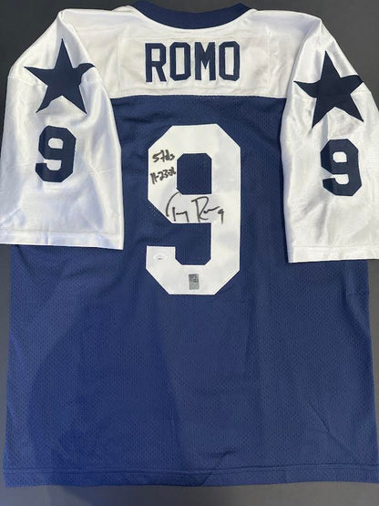 Tony Romo Autographed Hand Signed Custom Dallas Cowboys Jersey - Tony Romo COA