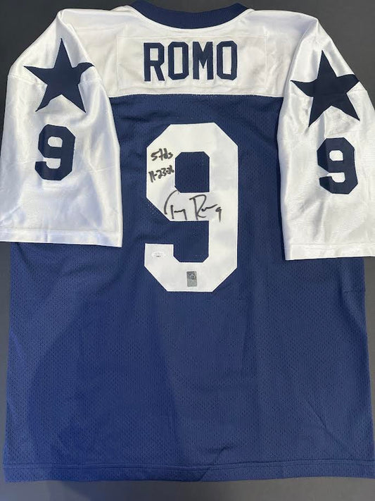 Tony Romo Autographed Hand Signed Custom Dallas Cowboys Jersey - Tony Romo COA