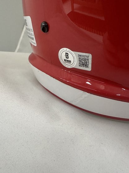 Travis Kelce Autographed Hand Signed Full Size Replica Kansas City Chiefs Helmet - Beckett COA