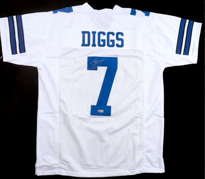 Trevon Diggs Autographed Hand Signed Custom Dallas Cowboys Jersey - PIA COA