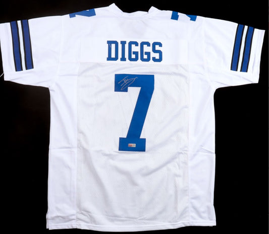 Trevon Diggs Autographed Hand Signed Custom Dallas Cowboys Jersey - PIA COA