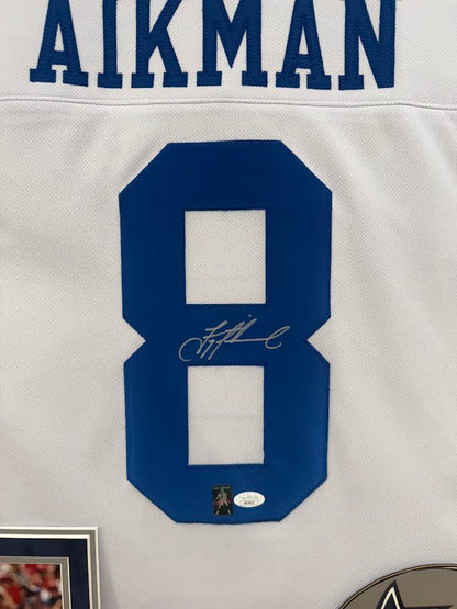 Troy Aikman Autographed Hand Signed Custom Framed Dallas Cowboys Jersey - JSA COA