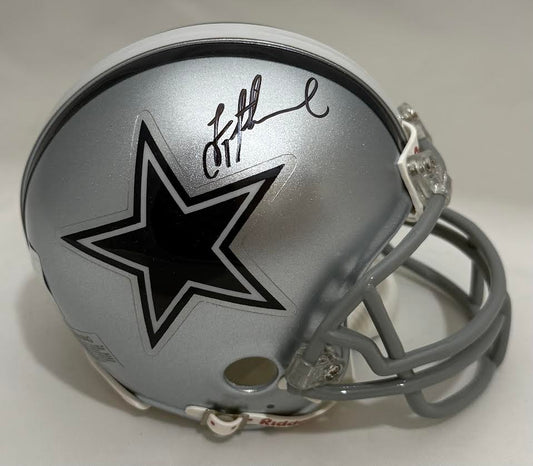 Troy Aikman Autographed Hand Signed Dallas Cowboys Mini Helmet - Troy Aikman Holo