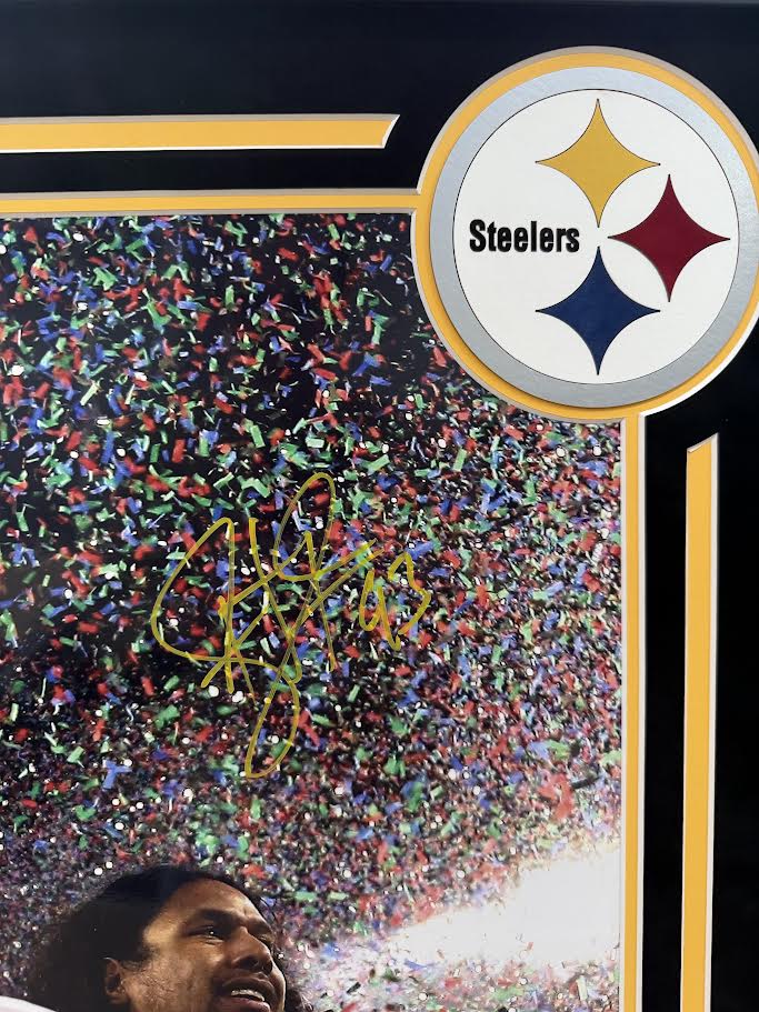 Troy Polamalu Autographed Hand Signed Custom Framed 16x20 Pittsburgh Steelers Photo - GTSM COA