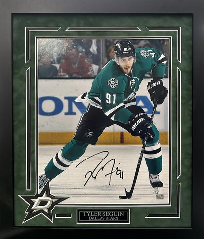 Tyler Seguin Autographed Hand Signed Custom Framed 16x20 Dallas Stars Photo - Seguin Holo