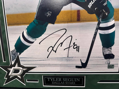 Tyler Seguin Autographed Hand Signed Custom Framed 16x20 Dallas Stars Photo - Seguin Holo