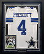 Dak Prescott Autographed Hand Signed Custom Framed Dallas Cowboys Jersey - Beckett COA