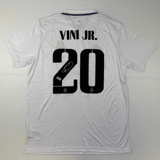 Vinicius Jr. Autographed Hand Signed Real Madrid Jersey - Beckett COA