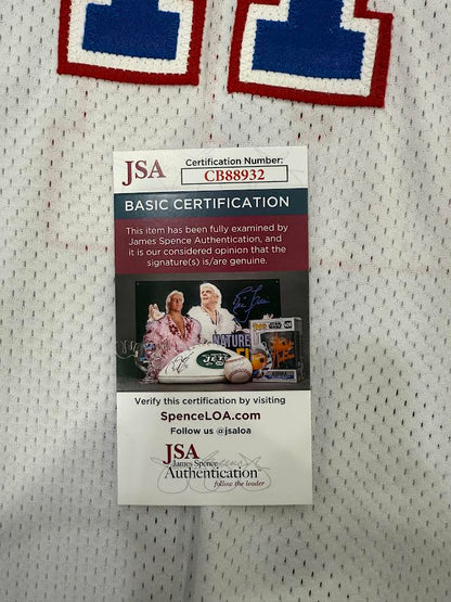 Wes Unseld Autographed Hand Signed Custom Washington Bullets Jersey W/ HOF Insc. - JSA COA