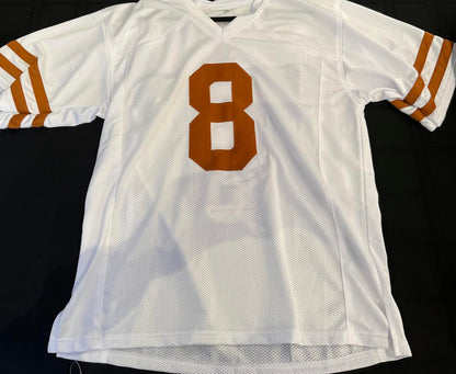 Xavier Worthy Autographed Hand Signed Custom Texas Longhorns Jersey - Beckett COA