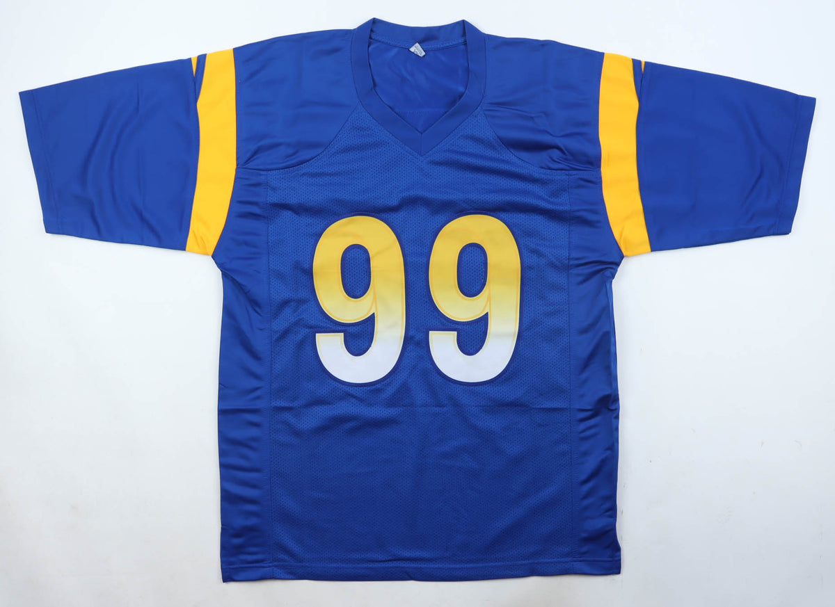 Aaron Donald Autographed Hand Signed Custom Los Angeles Rams Jersey - Beckett COA