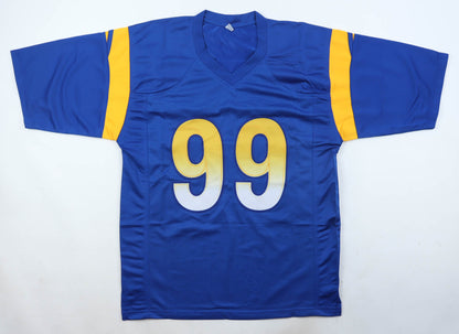 Aaron Donald Autographed Hand Signed Custom Los Angeles Rams Jersey - Beckett COA