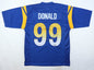 Aaron Donald Autographed Hand Signed Custom Los Angeles Rams Jersey - Beckett COA