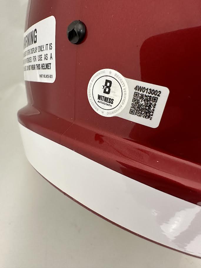 Baker Mayfield Autographed Hand Signed Oklahoma Sooners Full Size Helmet W/ Inscription - Beckett COA