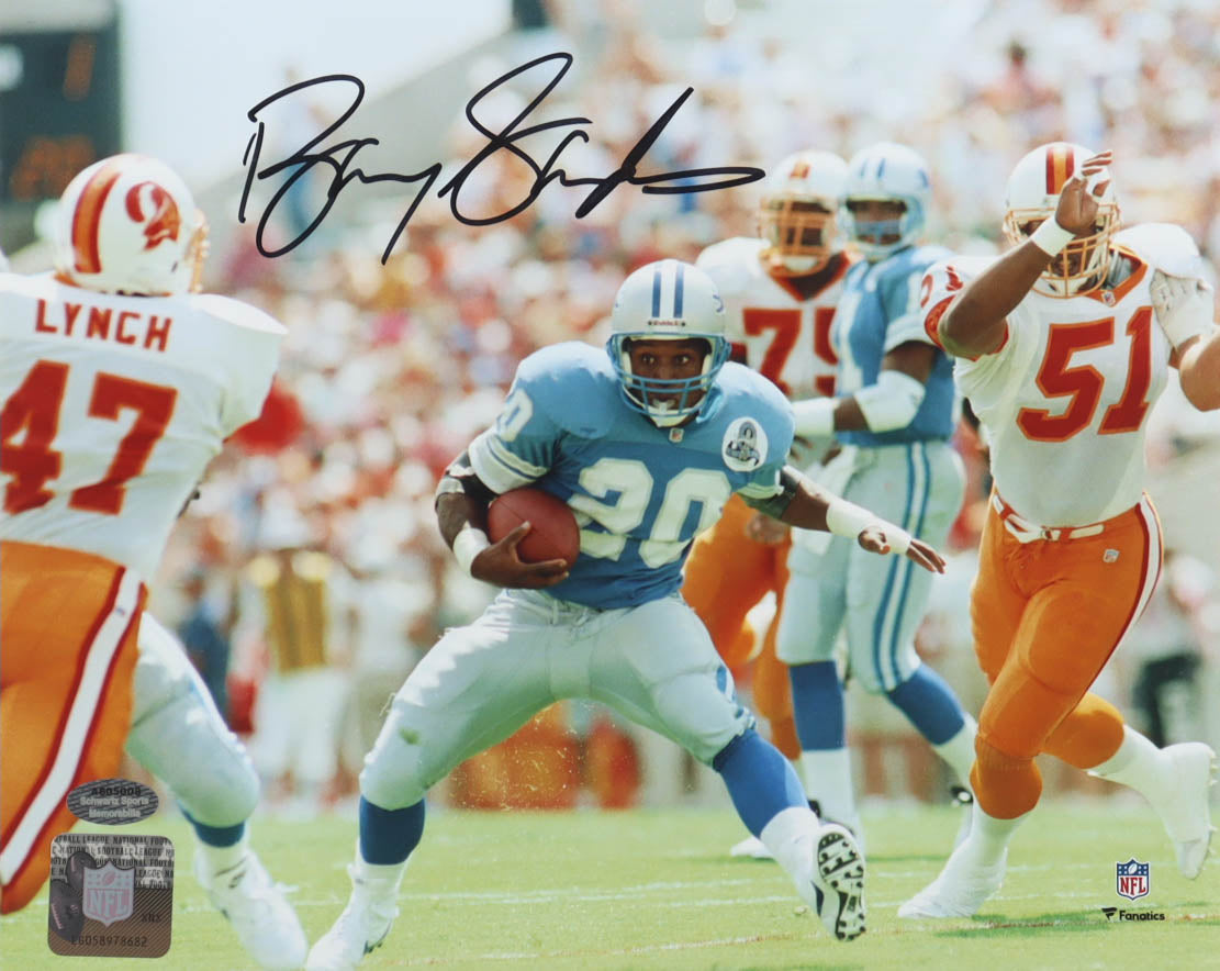 Barry Sanders Autographed Hand Signed 8x10 Detroit Lions Photo - Scwartz COA