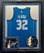 Cooper Flagg Autographed Hand Signed Custom Framed Dallas Mavericks Jersey - Beckett COA