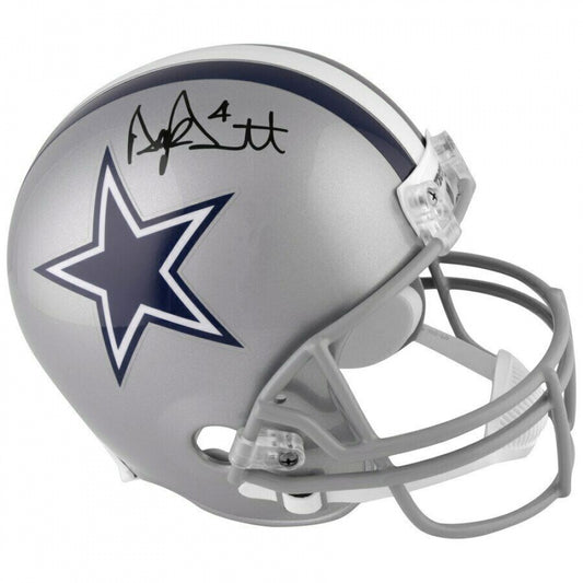 Dak Prescott Signed Full Size Replica Dallas Cowboys Helmet - JSA COA