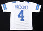 Dak Prescott Autographed Hand Signed Custom Dallas Cowboys Jersey - Beckett COA