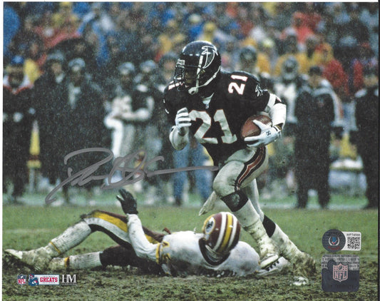 Deion Sanders Autographed Hand Signed Horizontal 8x10 Falcons Photo - Beckett COA