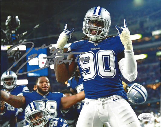 Demarcus Lawrence Autographed Hand Signed Horizontal 8x10 Cowboys Photo - JSA COA