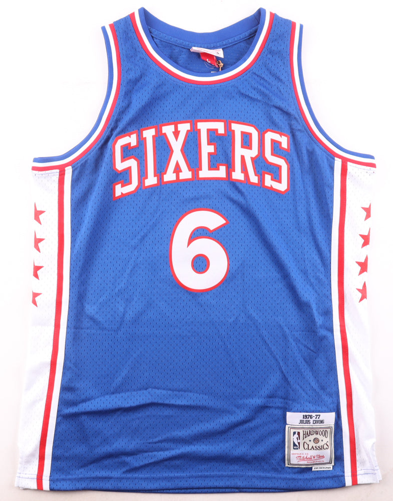 Julius Erving Autographed Hand Signed Custom Philadelphia 76ers Jersey - JSA COA