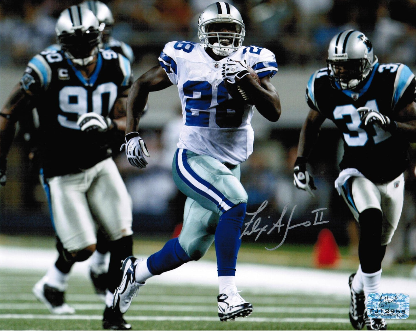 Felix Jones Autographed Hand Signed 8x10 Horizontal Cowboys Photo - Absolute Authentics COA