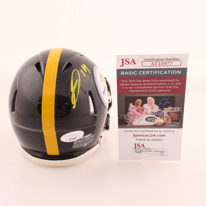 George Pickens Autographed Hand Signed Pittsburgh Steelers Mini Helmet - JSA COA