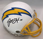 Justin Herbert Autographed Hand Signed Los Angeles Chargers Mini Helmet - Beckett COA