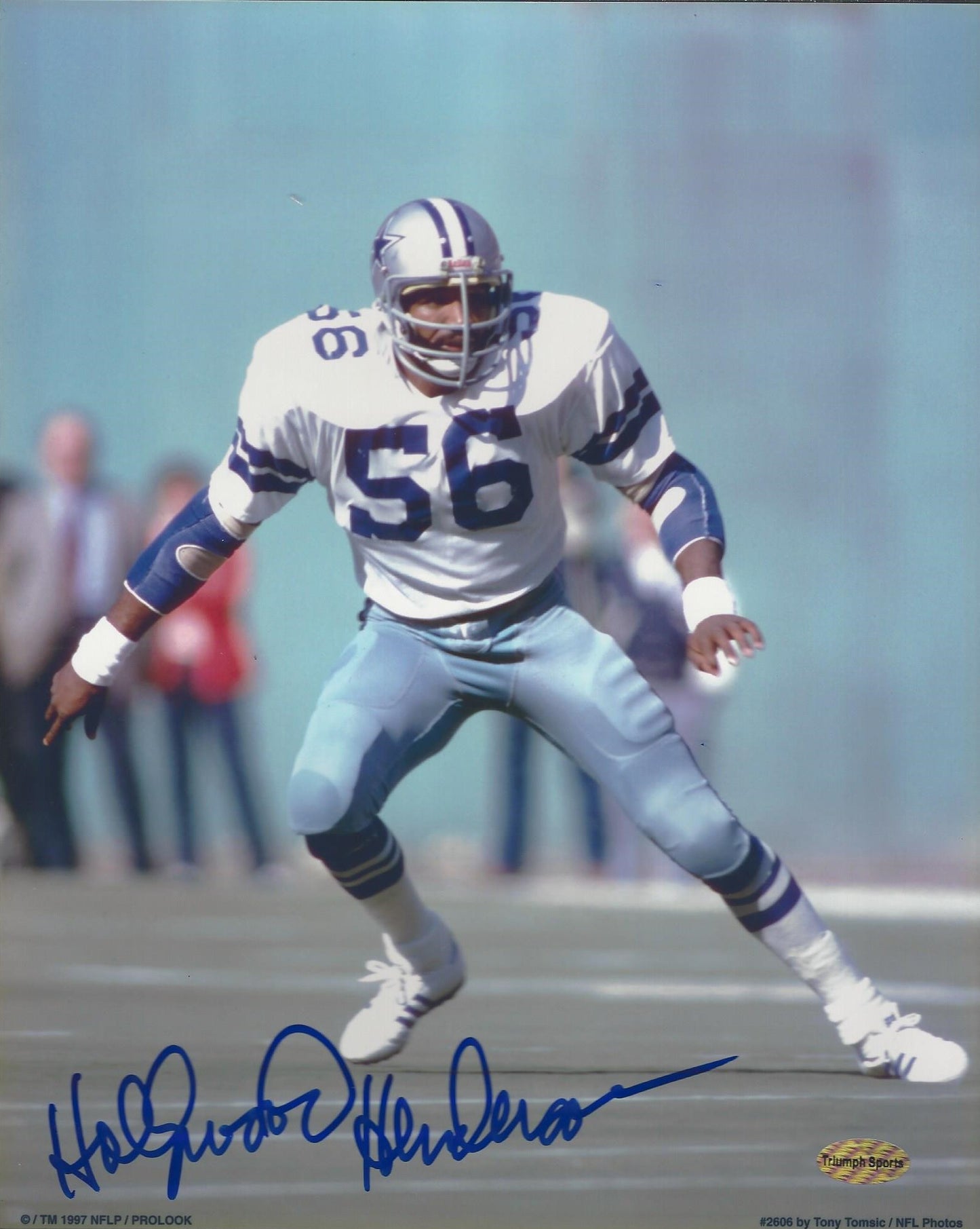 Hollywood Henderson Autographed Hand Signed 8x10 Cowboys Photo - Triumph COA