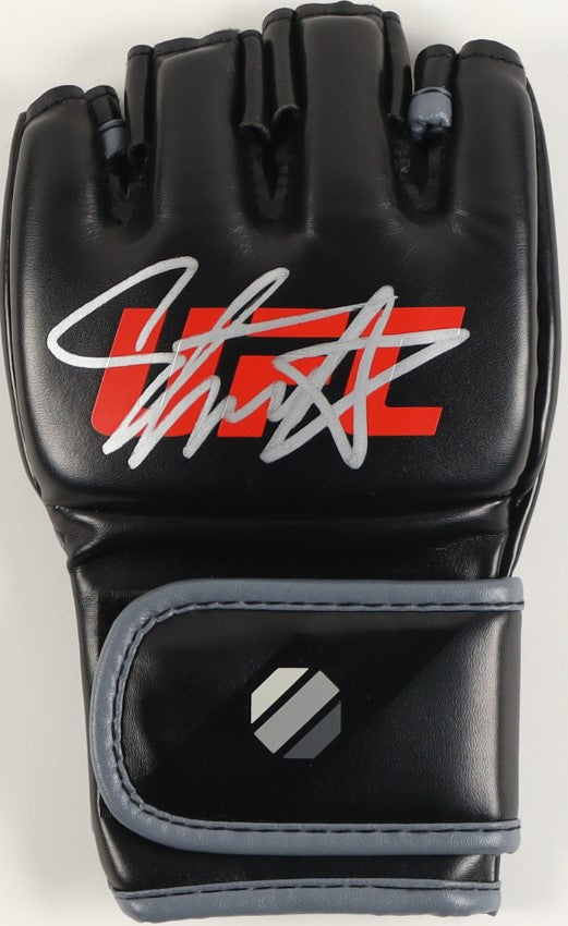 Israel Adesanya Autographed Hand Signed UFC Glove - Beckett COA