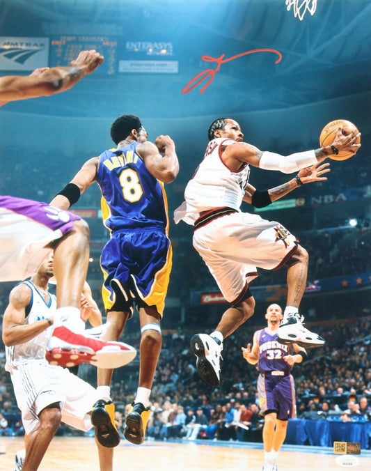 Allen Iverson Autographed Hand Signed 16x20 Philadelphia 76ers Photo - JSA