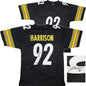 James Harrison Autographed Hand Signed Custom Pittsburgh Steelers Jersey - Beckett COA